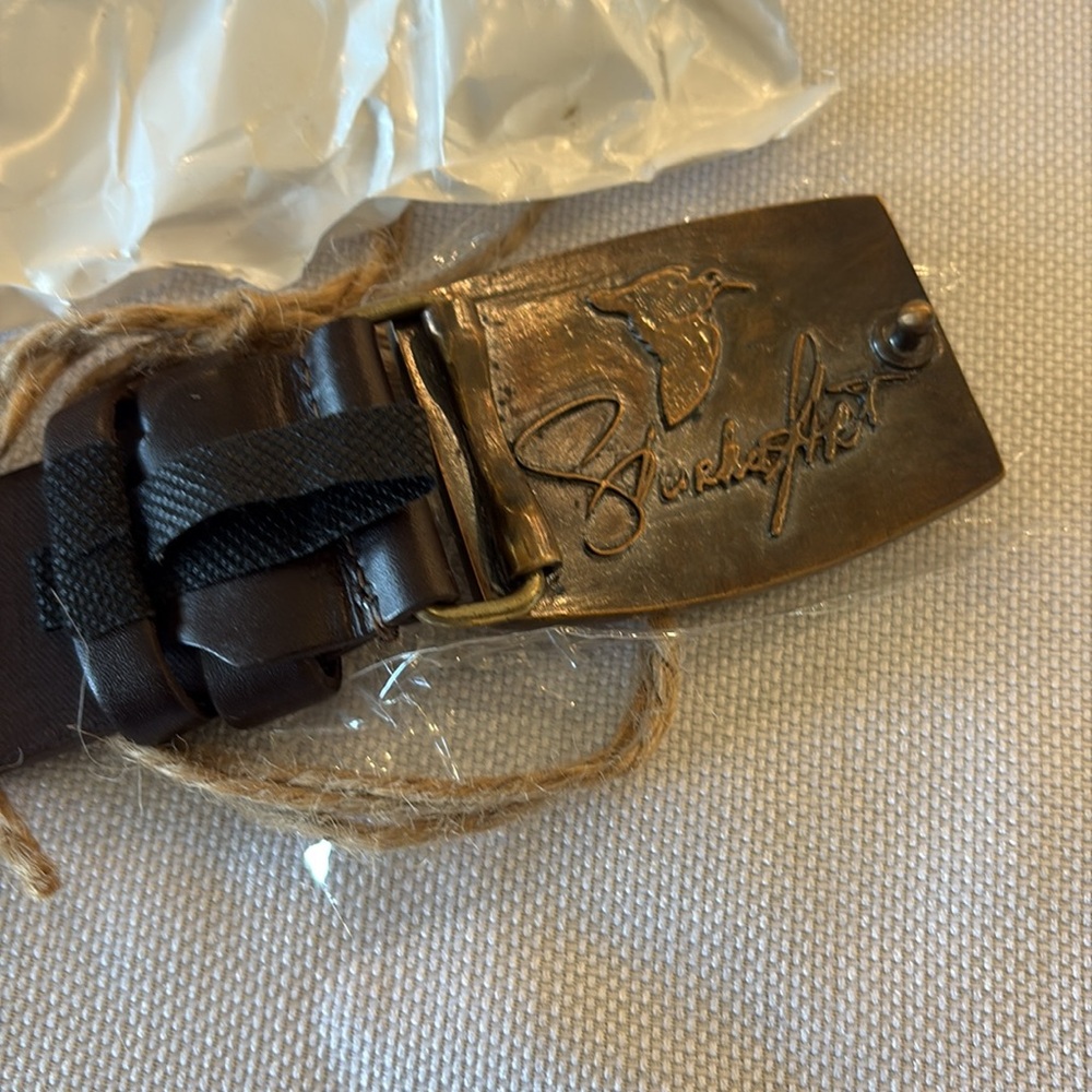 Handmade belt with Fine Art Bronze buckle - Picture 3 of 6